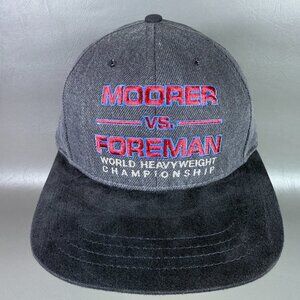 VTG 1994 Boxing Hat Moorer vs George Foreman Heavyweight Snapback MGM Grand Cap